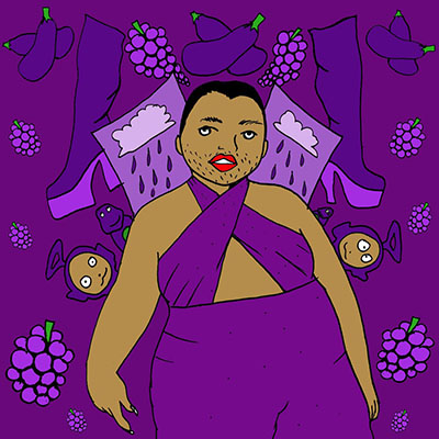 Gimme All Your Colors: Purple, illustration by Julio Salgado